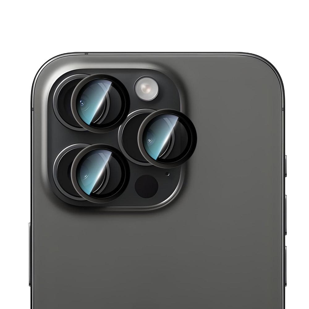 Apple iPhone 15 Pro Max CaseWorld Alloy Serisi Oleofobik Anti Reflective Kamera Lens Koruyucu - Görsel 2