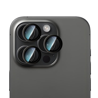 Apple iPhone 15 Pro CaseWorld Alloy Serisi Oleofobik Anti Reflective Kamera Lens Koruyucu - Görsel 2