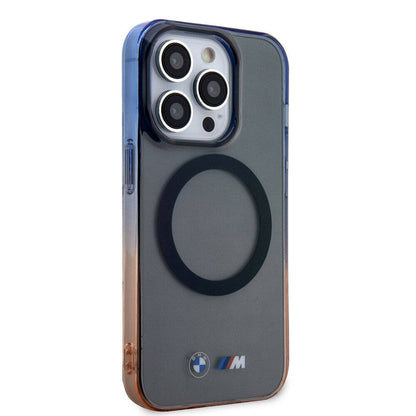 Apple iPhone 15 Pro Kılıf BMW M-safe Şarj Özellikli Transparan Renkli Çerçeveli Orjinal Lisanslı Kapak - Görsel 2