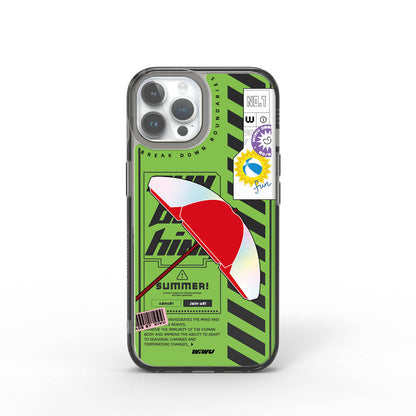 Apple iPhone 15 Pro Kılıf Çift Katman Desenli Wiwu Summer Serisi Kapak - Görsel 4