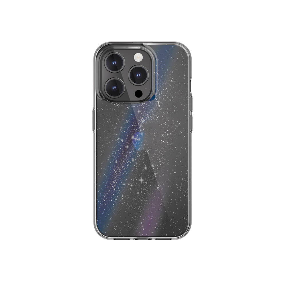 Apple iPhone 15 Pro Kılıf Çift Katmanlı IMD Baskılı Bumper Lisanslı Switcheasy Cosmos Nebula Kapak - Görsel 2