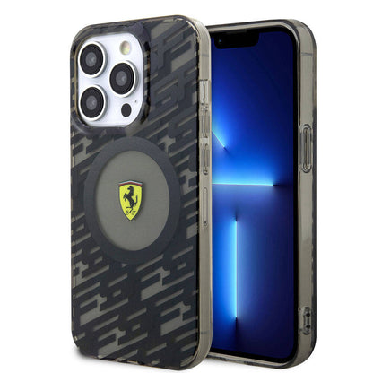 Apple iPhone 15 Pro Kılıf Ferrari Orjinal Lisanslı M-safe Şarj Özellikli Multi SF Kapak - Görsel 2