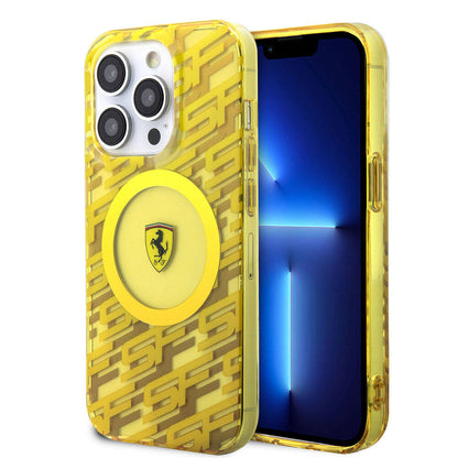 Apple iPhone 15 Pro Kılıf Ferrari Orjinal Lisanslı M-safe Şarj Özellikli Multi SF Kapak - Görsel 3
