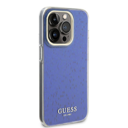 Apple iPhone 15 Pro Kılıf Guess Orjinal Lisanslı Yazı Logolu Mirror Disco Kapak - Görsel 3