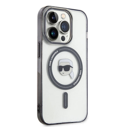 Apple iPhone 15 Pro Kılıf Karl Lagerfeld M-safe Şarj Özellikli IML Karl Orjinal Lisanslı Kapak - Görsel 2