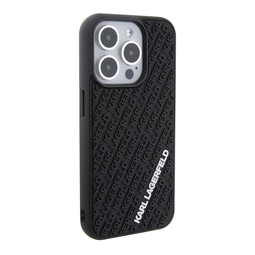 Apple iPhone 15 Pro Kılıf Karl Lagerfeld Silikon 3D Multi Logo Orjinal Lisanslı Kapak - Görsel 2