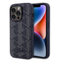 Apple iPhone 15 Pro Kılıf Lacoste Orjinal Lisanslı M-safe Şarj Özellikli PU Deri Görünümlü Karışık Monogram Desenli Kapak