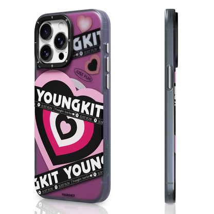Apple iPhone 15 Pro Kılıf M-safe Şarj Özellikli Airbagli Çift Katmanlı Youngkit Flipped Serisi Kapak - Görsel 4