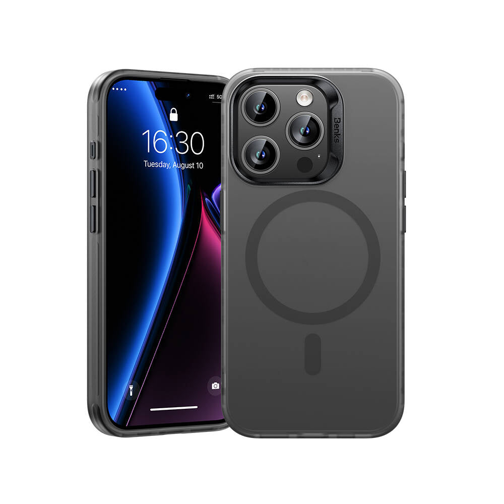 Apple iPhone 15 Pro Kılıf M-safe Şarj Özellikli Benks Lucid Armor Kapak - Görsel 3