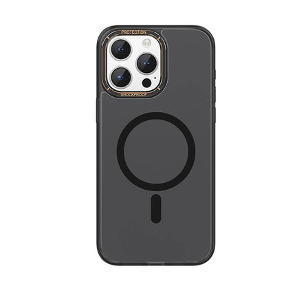 Apple iPhone 15 Pro Kılıf M-safe Şarj Özellikli Cam Arka Yüzey Recci Michelin Serisi Kapak - Görsel 2