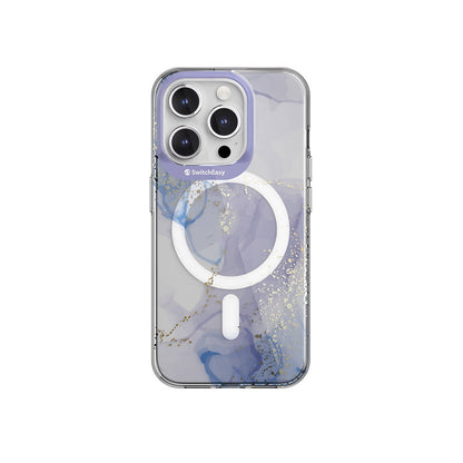 Apple iPhone 15 Pro Kılıf M-safe Şarj Özellikli Çift IMD Baskılı Lisanslı Switcheasy Artist-M Veil Kapak - Görsel 2