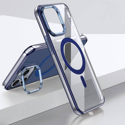 Apple iPhone 15 Pro Kılıf M-safe Şarj Özellikli Wlons Standlı Efsane Kapak - Görsel 4