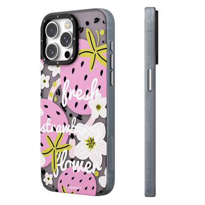 Apple iPhone 15 Pro Kılıf M-safe Şarj Özellikli Yaz Meyvesi Desenli Youngkit Fruity Flavour Serisi Kapak - Görsel 4