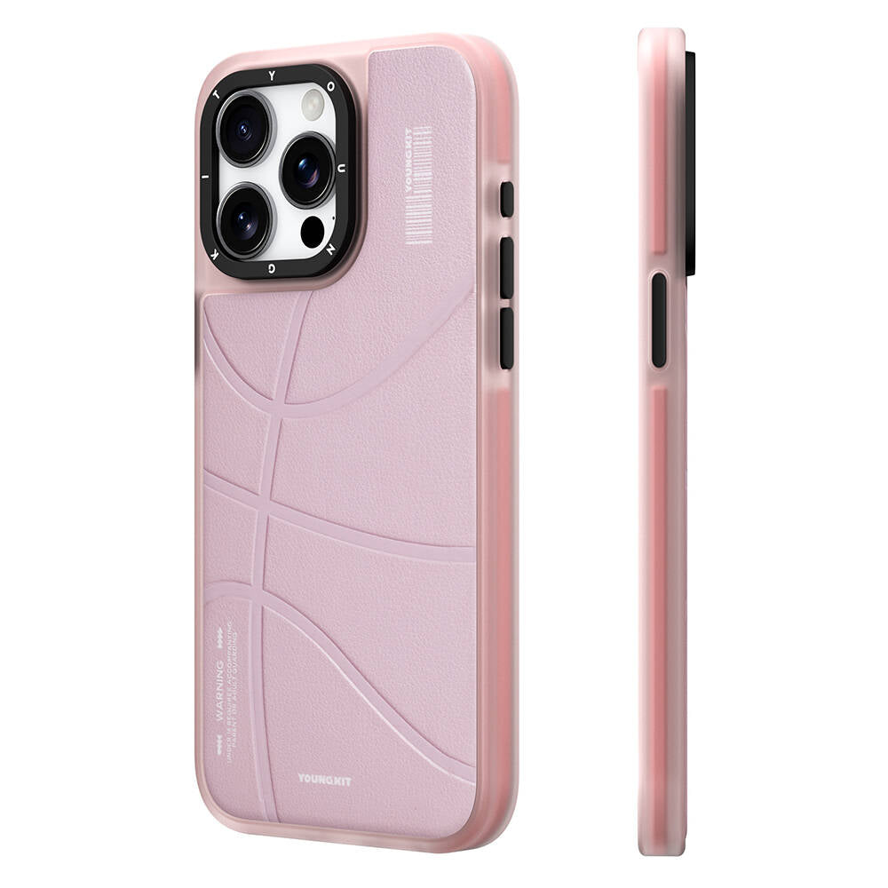 Apple iPhone 15 Pro Kılıf M-safe Şarj Özellikli Youngkit Backboard Serisi Leather Kapak - Görsel 5