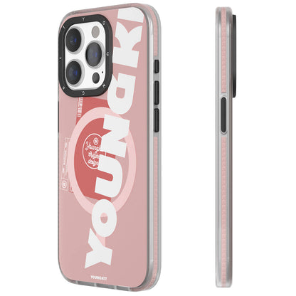 Apple iPhone 15 Pro Kılıf M-safe Şarj Özellikli Youngkit Binfen Serisi Yazı Temalı Kapak - Görsel 2
