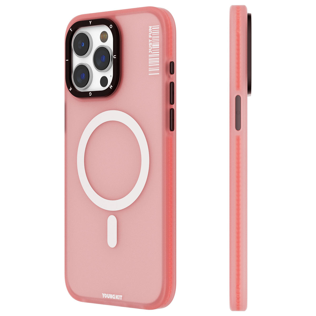 Apple iPhone 15 Pro Kılıf M-safe Şarj Özellikli Youngkit Colored Sand Serisi Kapak - Görsel 3