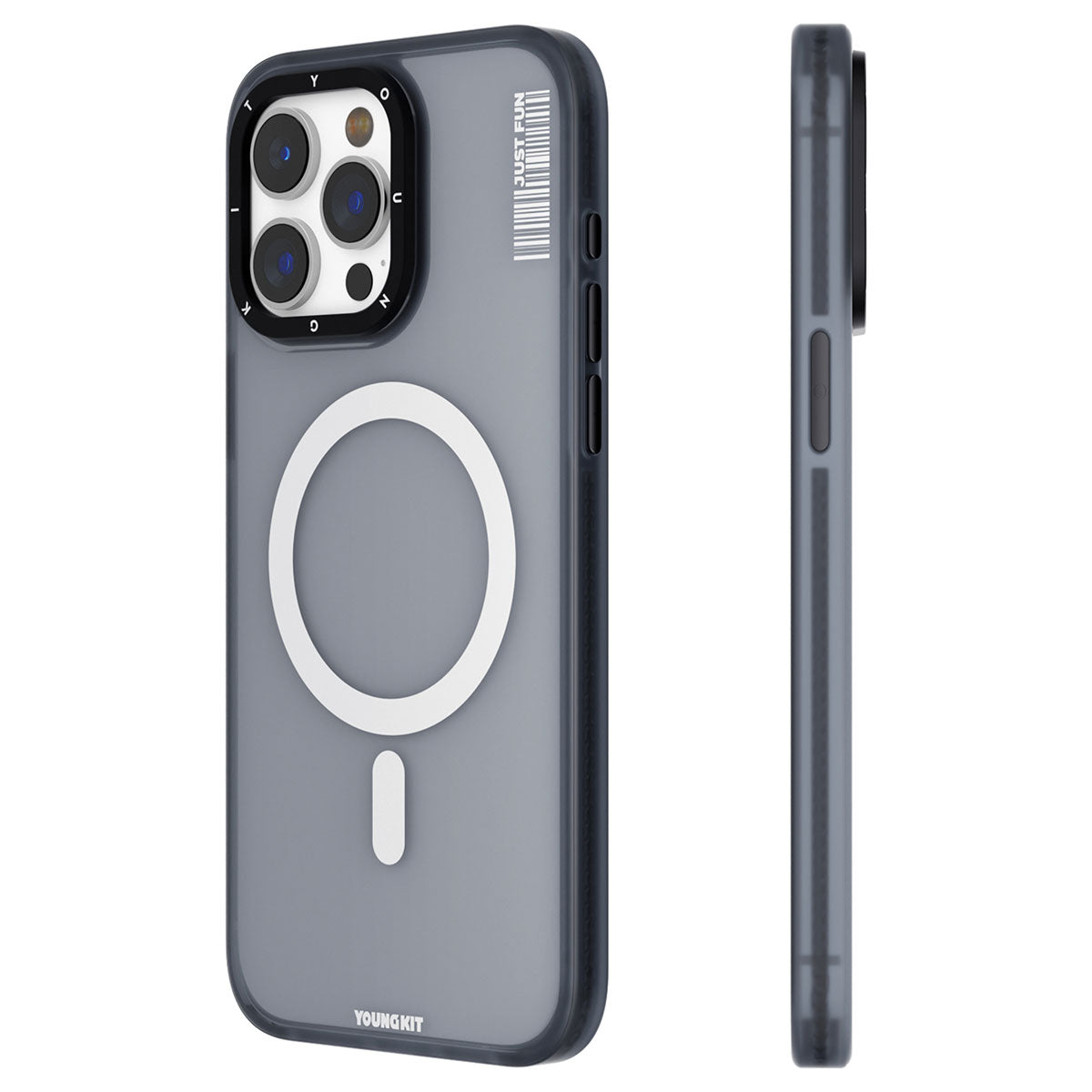 Apple iPhone 15 Pro Kılıf M-safe Şarj Özellikli Youngkit Colored Sand Serisi Kapak - Görsel 2