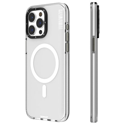 Apple iPhone 15 Pro Kılıf M-safe Şarj Özellikli YoungKit Crystal Color Serisi Kapak - Görsel 4