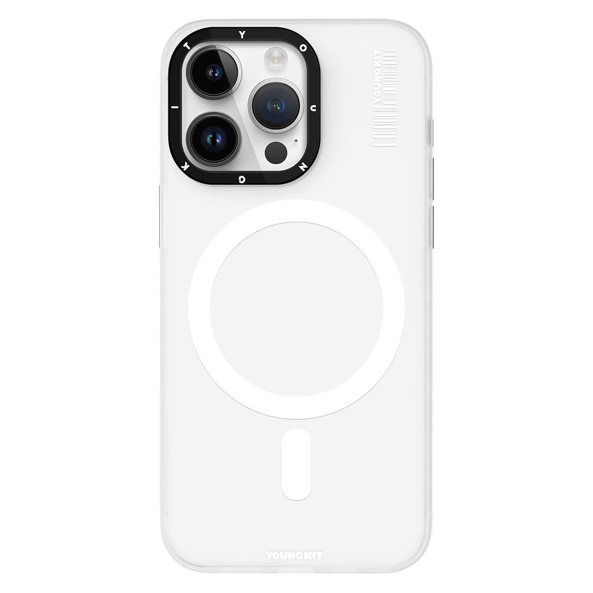 Apple iPhone 15 Pro Kılıf M-safe Şarj Özellikli Youngkit Hidden Sand Serisi Kapak - Görsel 5
