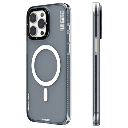 Apple iPhone 15 Pro Kılıf M-safe Şarj Özellikli Youngkit Jiansha Serisi Kapak - Görsel 3