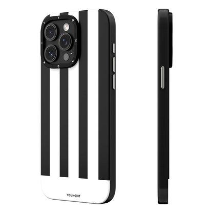 Apple iPhone 15 Pro Kılıf M-safe Şarj Özellikli Youngkit Striped Piano Keys Serisi Kapak - Görsel 2
