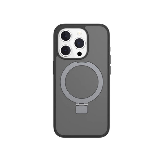 Apple iPhone 15 Pro Kılıf M-safe Şarj Özellikli Yüzük Standlı Lisanslı Switcheasy Magstand-M Kapak
