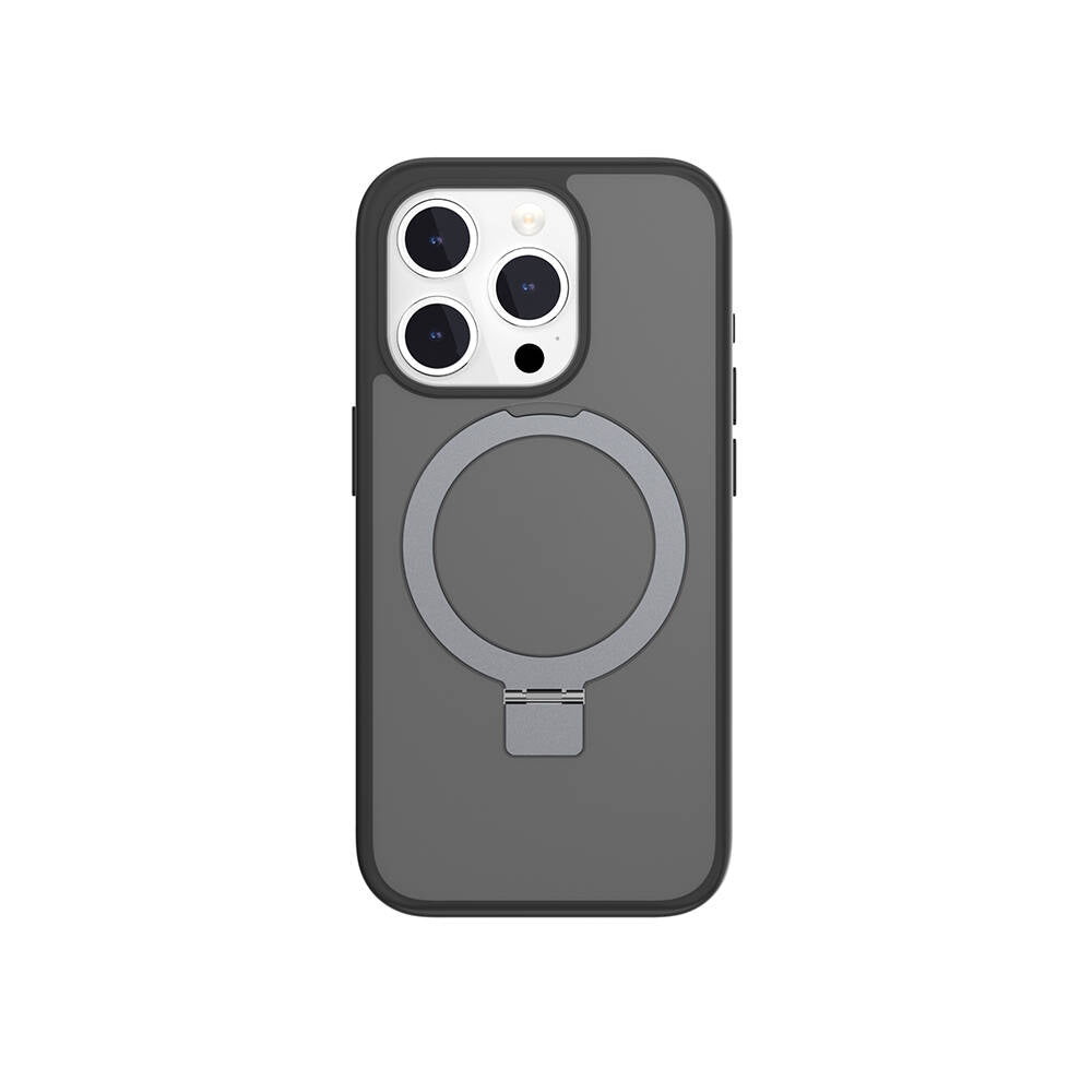 Apple iPhone 15 Pro Kılıf M-safe Şarj Özellikli Yüzük Standlı Lisanslı Switcheasy Magstand-M Kapak - Görsel 2