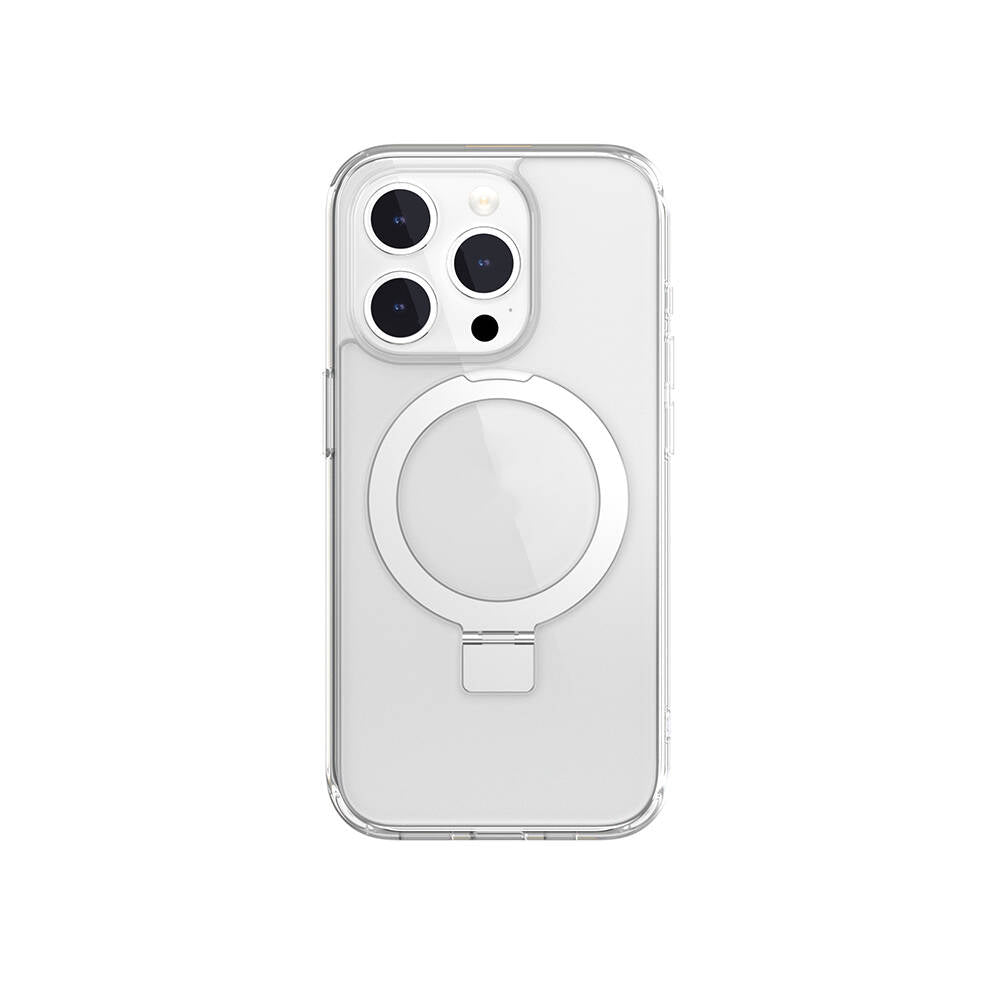Apple iPhone 15 Pro Kılıf M-safe Şarj Özellikli Yüzük Standlı Lisanslı Switcheasy Magstand-M Kapak - Görsel 3