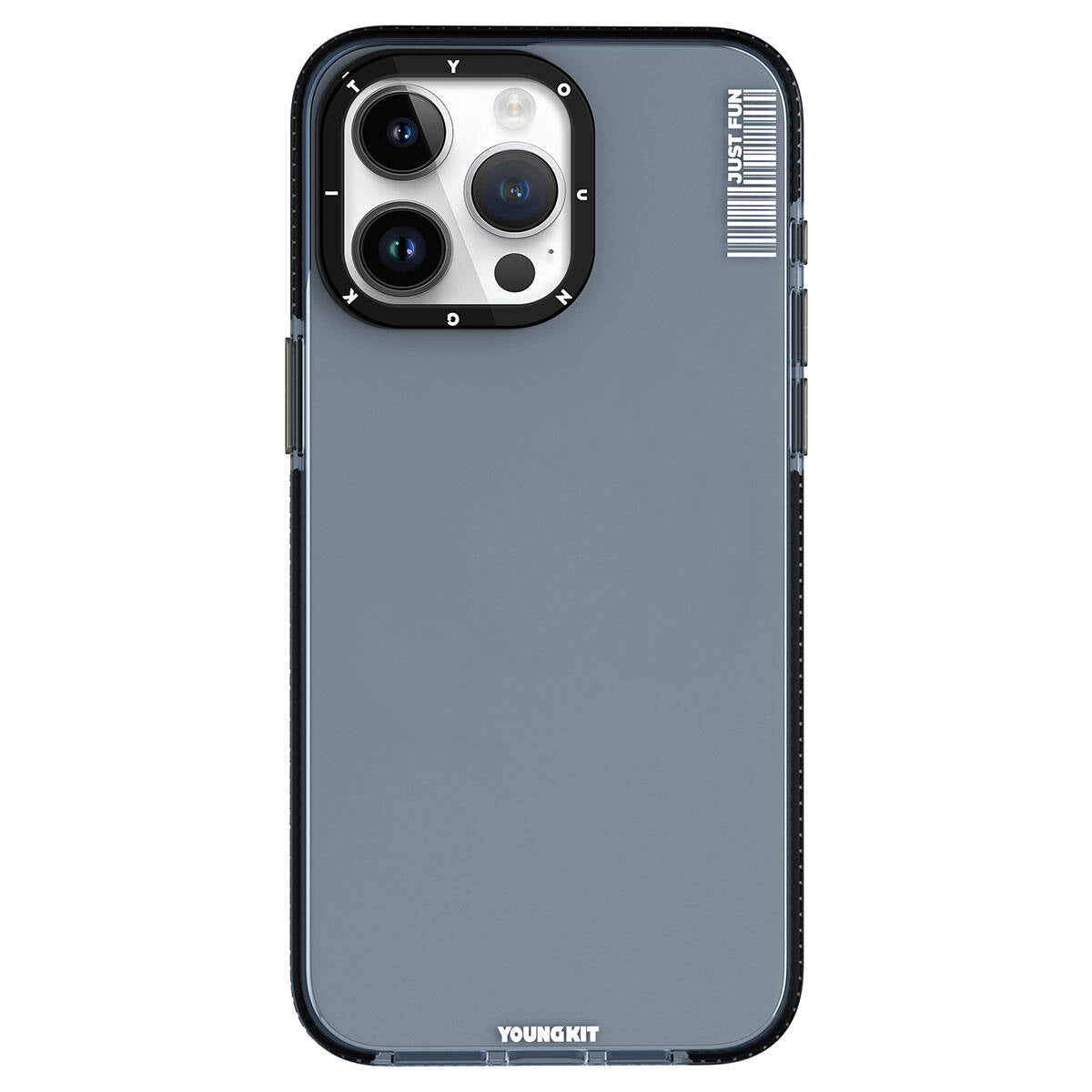 Apple iPhone 15 Pro Kılıf Pürüzsüz Düz Arka Yüzey YoungKit Crystal Color Serisi Kapak - Görsel 2