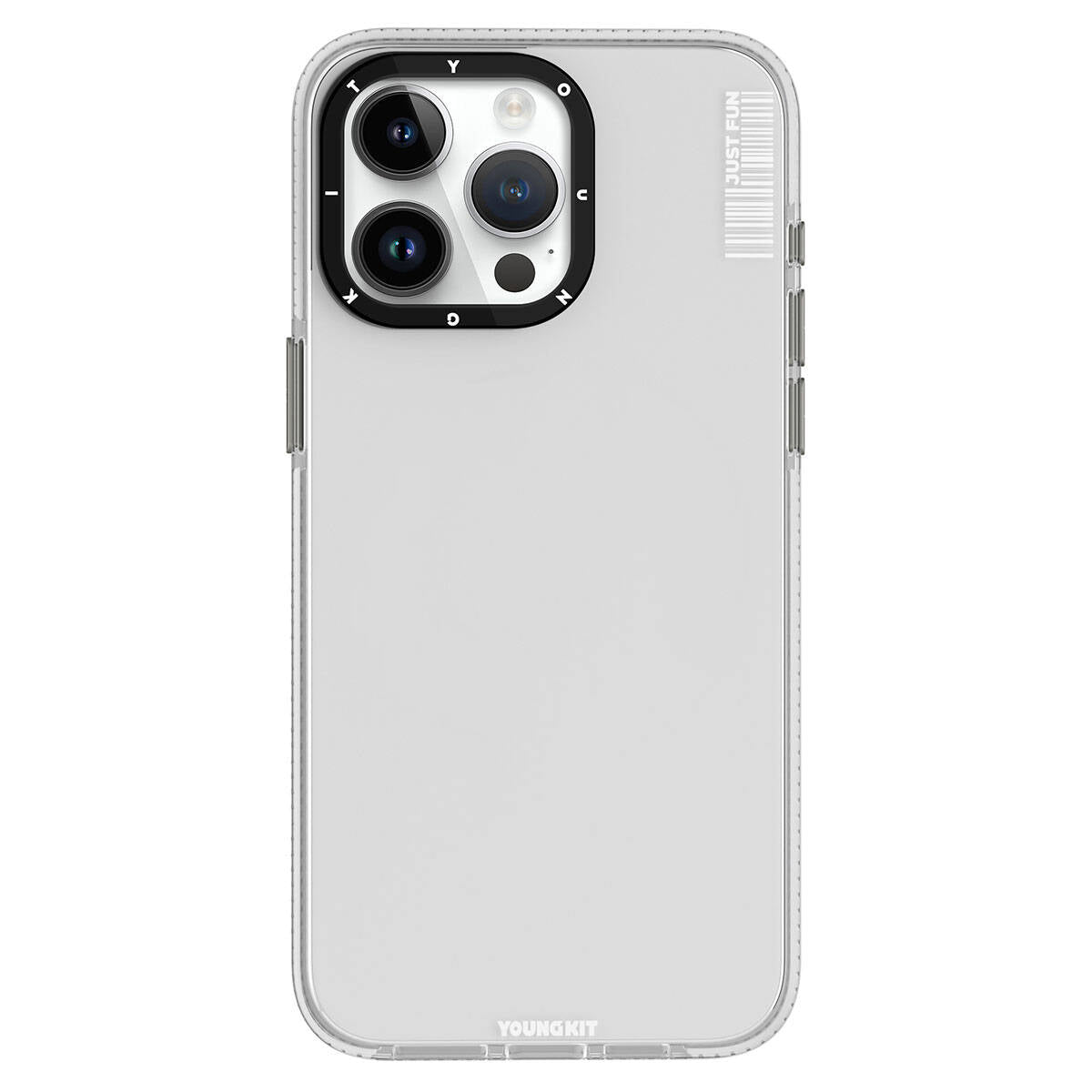 Apple iPhone 15 Pro Kılıf Pürüzsüz Düz Arka Yüzey YoungKit Crystal Color Serisi Kapak - Görsel 5