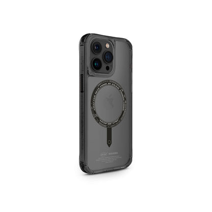 Apple iPhone 15 Pro Kılıf SkinArma Şeffaf Airbag Tasarımlı M-safe Şarj Özellikli Saido Kapak - Görsel 4
