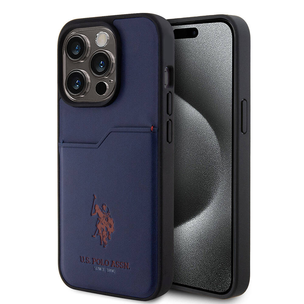Apple iPhone 15 Pro Kılıf U.S. Polo Assn. Orjinal Lisanslı Baskı Logolu PU Kartlıklı Kapak - Görsel 4