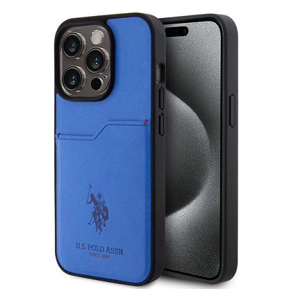 Apple iPhone 15 Pro Kılıf U.S. Polo Assn. Orjinal Lisanslı Baskı Logolu PU Kartlıklı Kapak - Görsel 5