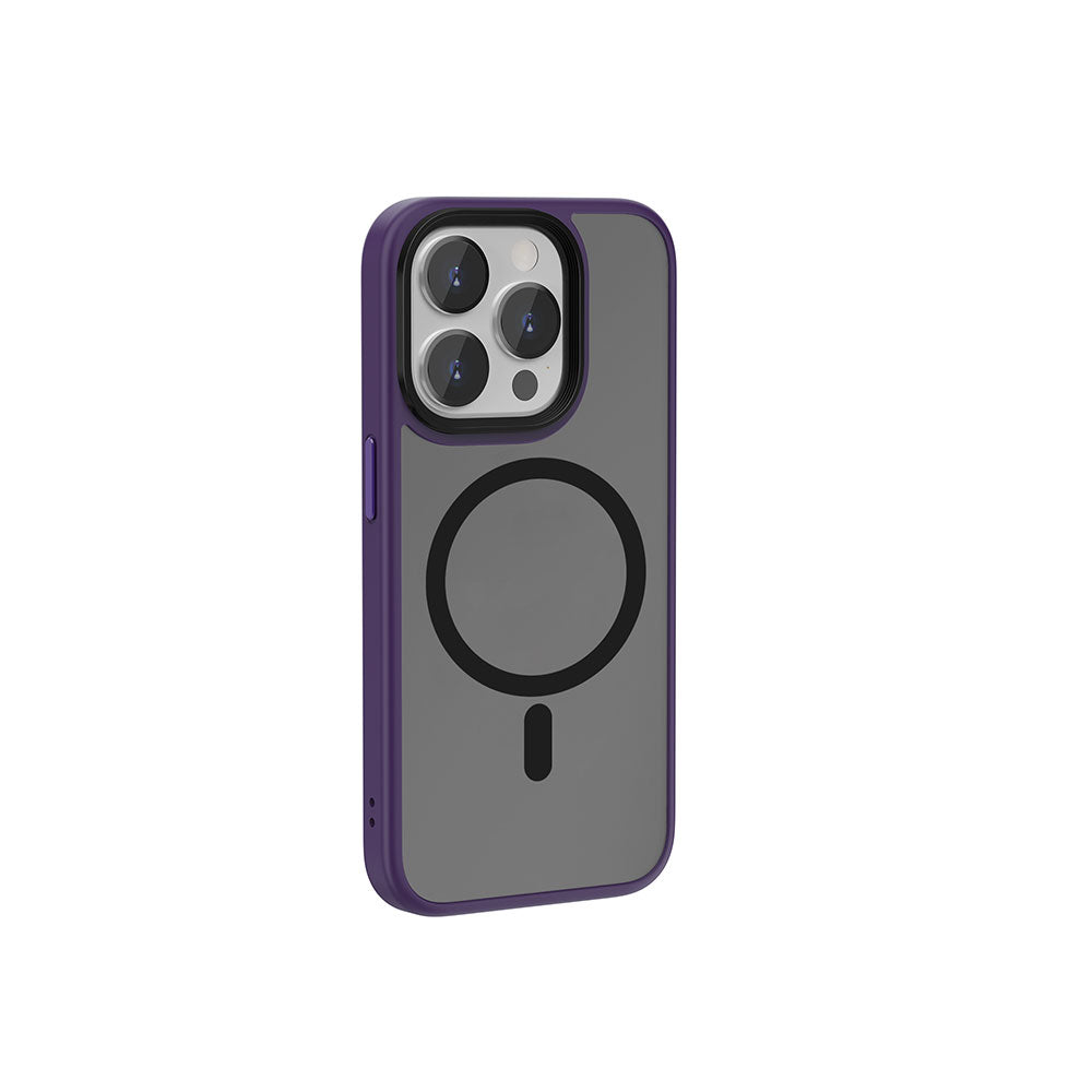 Apple iPhone 15 Pro Kılıf Wiwu FGG-011 M-safe Şarj Özellikli Kamera Korumalı Kapak - Görsel 4