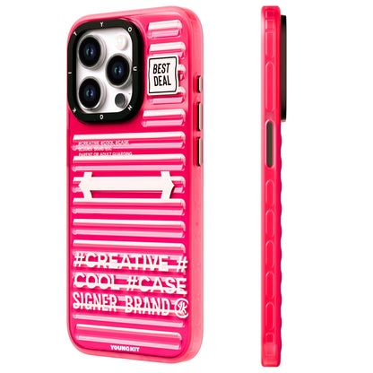 Apple iPhone 15 Pro Kılıf YoungKit Luggage FireFly Serisi Kapak - Görsel 3
