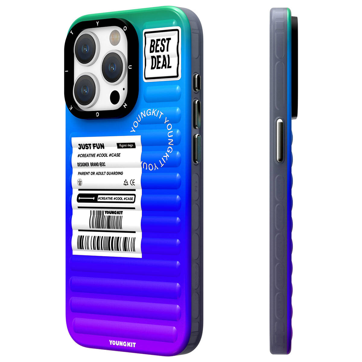 Apple iPhone 15 Pro Kılıf YoungKit The Secret Color Serisi Kapak - Görsel 3