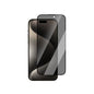 Apple iPhone 15 Pro Max CaseWorld Armor Serisi Eyesafe Teknolojili 0.15mm 3D Privacy Temperli Cam Ekran Koruyucu + Uygulama Aparatlı