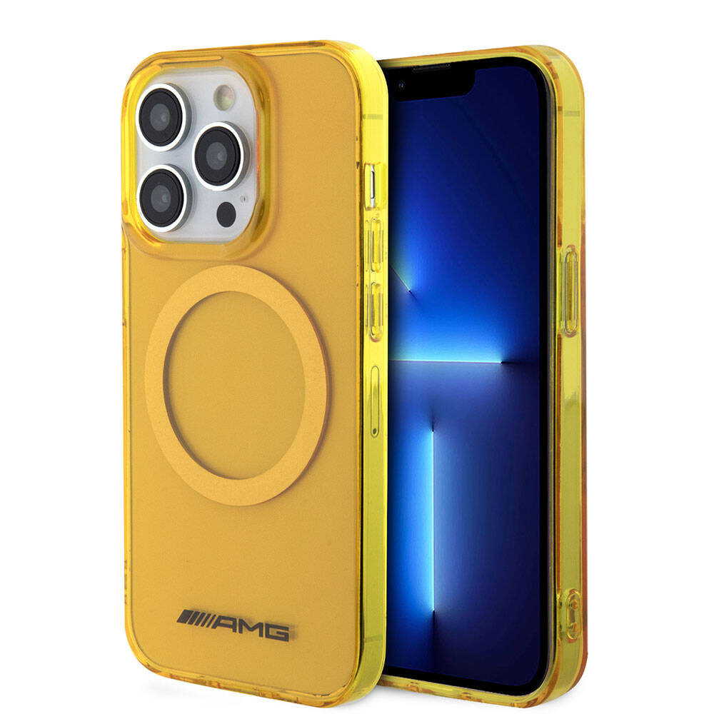 Apple iPhone 15 Pro Max Kılıf AMG Orjinal Lisanslı M-safe Şarj Özellikli Transparan Kapak - Görsel 3