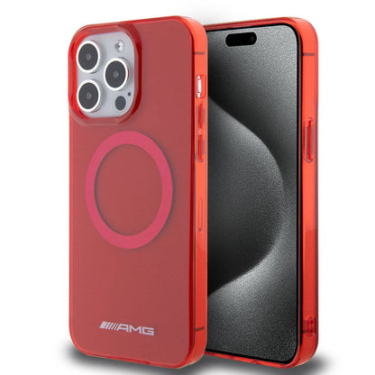 Apple iPhone 15 Pro Max Kılıf AMG Orjinal Lisanslı M-safe Şarj Özellikli Transparan Kapak - Görsel 5