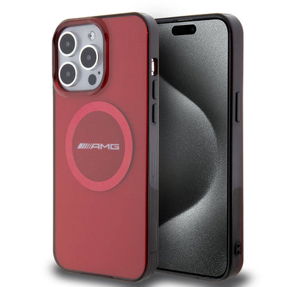 Apple iPhone 15 Pro Max Kılıf AMG Orjinal Lisanslı M-safe Şarj Özellikli Transparan Timeless Kapak - Görsel 3