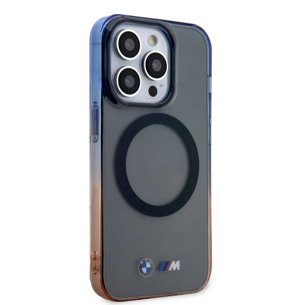 Apple iPhone 15 Pro Max Kılıf BMW M-safe Şarj Özellikli Transparan Renkli Çerçeveli Orjinal Lisanslı Kapak - Görsel 2