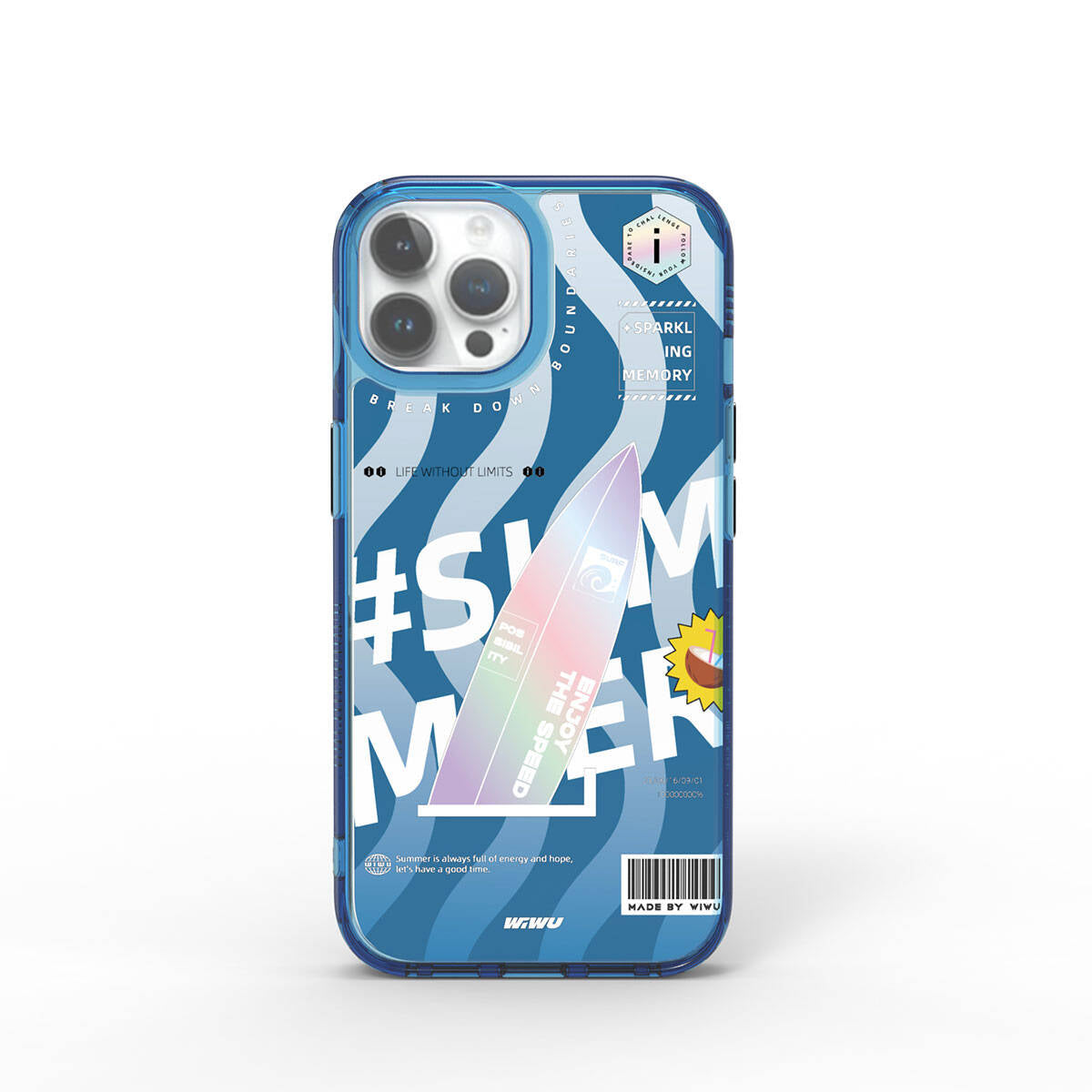 Apple iPhone 15 Pro Max Kılıf Çift Katman Desenli Wiwu Summer Serisi Kapak - Görsel 3