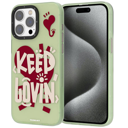 Apple iPhone 15 Pro Max Kılıf Desenli Youngkit Happy Hearth Serisi Kapak - Görsel 3