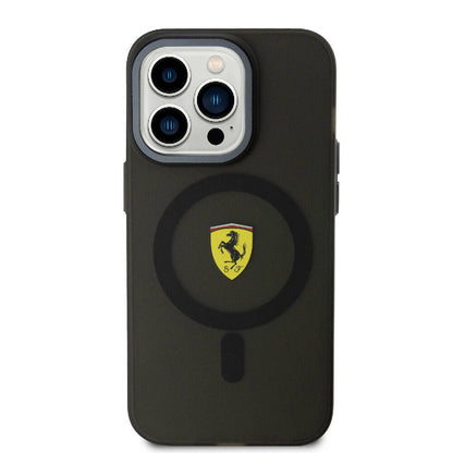 Apple iPhone 15 Pro Max Kılıf Ferrari Orjinal Lisanslı M-safe Şarj Özellikli Kontrast Bumper Kapak - Görsel 2