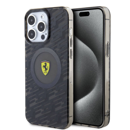 Apple iPhone 15 Pro Max Kılıf Ferrari Orjinal Lisanslı M-safe Şarj Özellikli Multi SF Kapak - Görsel 2