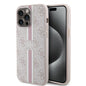 Apple iPhone 15 Pro Max Kılıf Guess Orjinal Lisanslı M-safe Şarj Özellikli 4G Şerit Tasarımlı Printed Kapak
