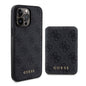 Apple iPhone 15 Pro Max Kılıf Guess Orjinal Lisanslı M-safe Şarj Özellikli Yazı Logolu 4G Desenli Kapak + Powerbank 5000mAh 2in1 Set