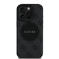 Apple iPhone 15 Pro Max Kılıf Guess Orjinal Lisanslı M-safe Şarj Özellikli Yazı Logolu Circle Classic Kapak