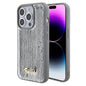 Apple iPhone 15 Pro Max Kılıf Guess Orjinal Lisanslı Pullu Arka Yüzey Metal Yazı Logolu Sequin Script Kapak