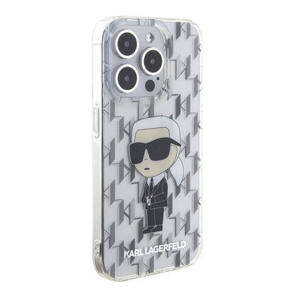 Apple iPhone 15 Pro Max Kılıf Karl Lagerfeld IML İkonik Monogram Orjinal Lisanslı Kapak - Görsel 3